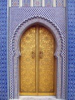Typical moroccan door, entrance